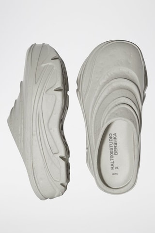 Mules plateformes Gris clair