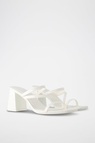 Mules à talons - Blanc