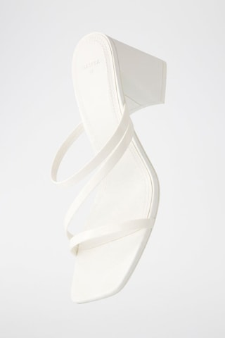 Mules à talons - Blanc
