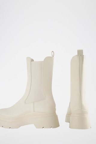 Bottines Chelsea plateformes - Ecru