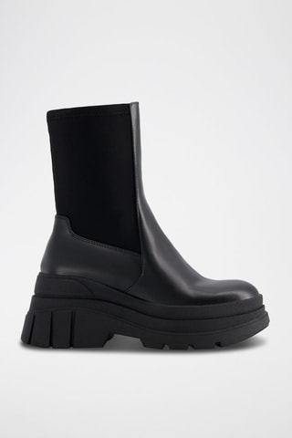 Bottines Chelsea plateformes - Noir