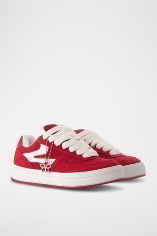 Baskets en cuir - Rouge