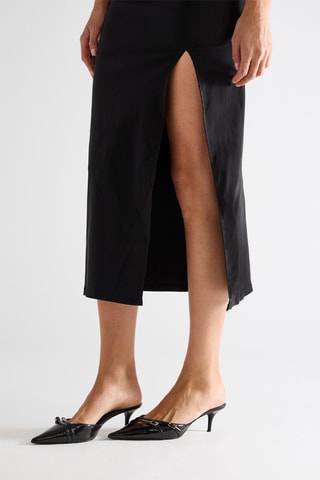 Robe midi sans manches - Noir