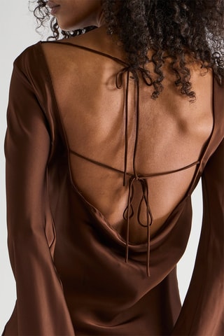 Robe courte - Marron