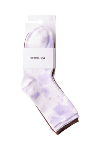 3 paires de chaussettes - Violet et marron