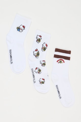 3 paires de chaussettes - Blanc