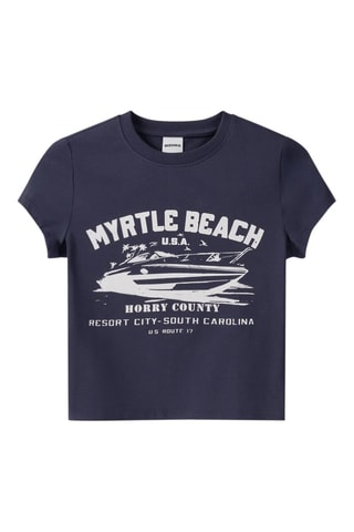 T-shirt regular - Bleu marine