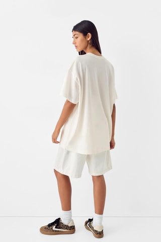 T-shirt oversize - Blanc