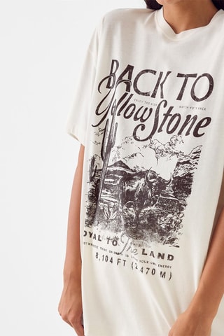 T-shirt oversize - Blanc