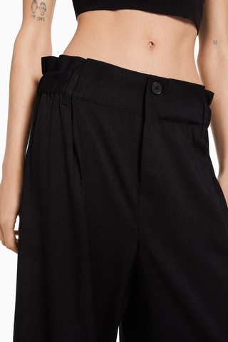 Pantalon wide legs - Noir