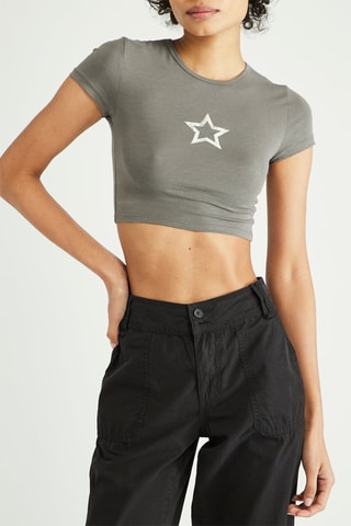 Crop top - Gris