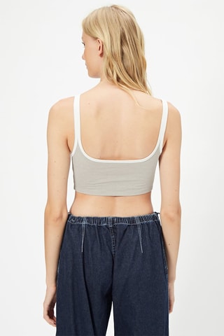 Crop top Gris
