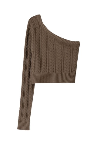 Top asymétrique - Marron