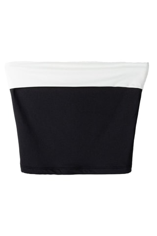 Top bustier - Noir et blanc