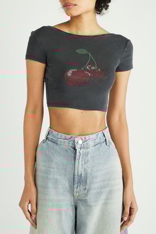 Crop top - Gris
