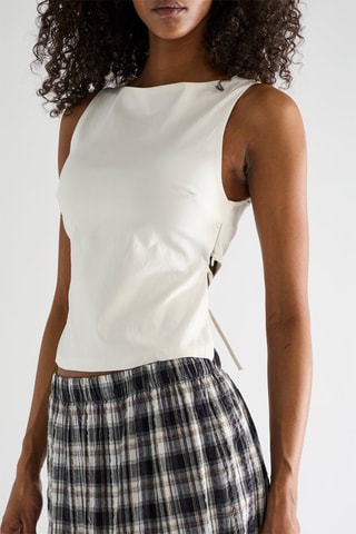 Top sans manches - Blanc