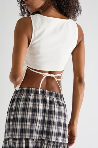 Top sans manches - Blanc