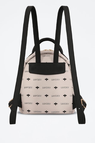 Rugtas Poederroze en Zwart - Beige