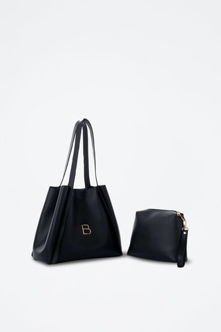 Sac porté épaule et pochette - Noir