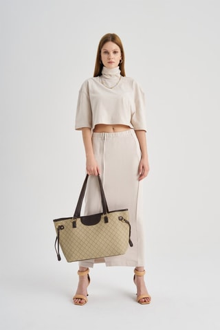 Shopper Beige en Bruin - Beige