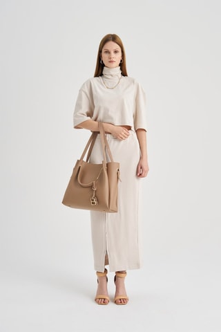 Handtas Beige - Camel