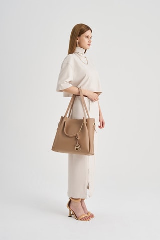 Handtas Beige - Camel