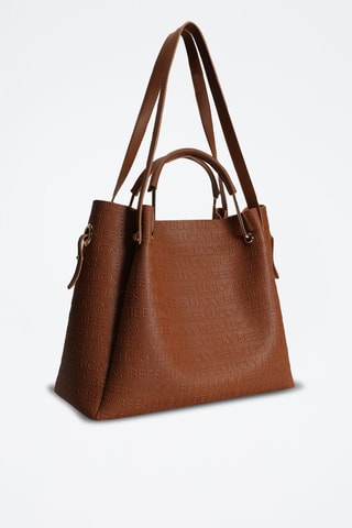 Cabas et pochette - Marron