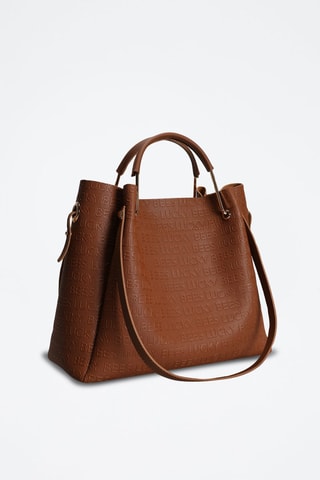 Cabas et pochette - Marron