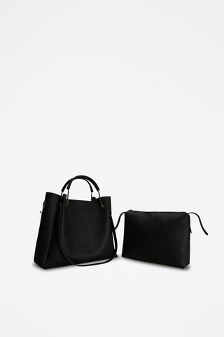 Cabas et pochette - Noir