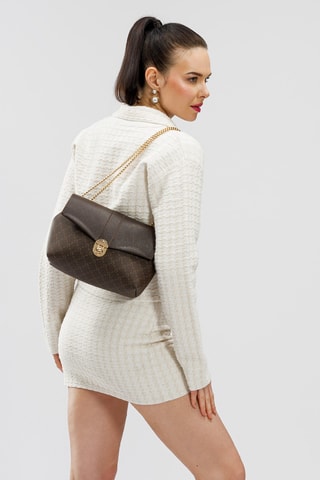 Mala de ombro - Castanho