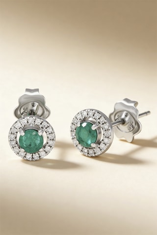 Dormilonas Yesenia - Oro blanco, esmeralda y diamantes