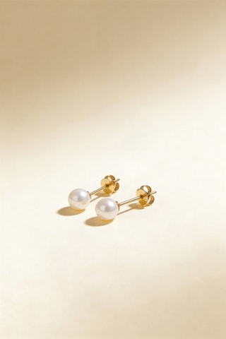 Dormilonas My Pearl - Oro amarillo y perlas cultivadas de agua dulce