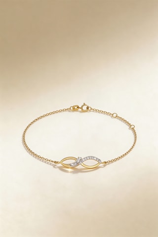 Pulsera Infini de Diamants - Oro amarillo y diamantes