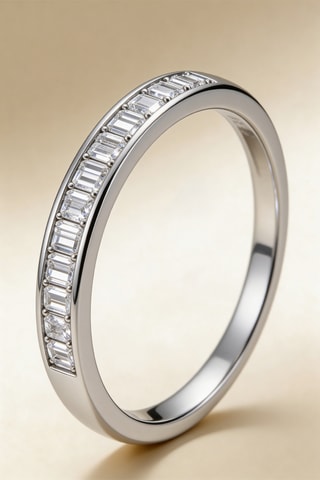 Anillo Alliance Road - Oro blanco y diamantes