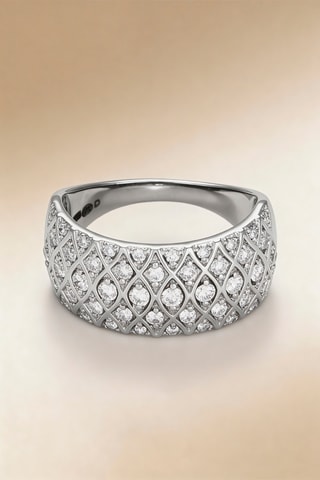 Anillo Love Story - - Oro blanco y diamantes