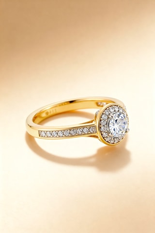 Anillo Brillant Somptueux - Oro amarillo y diamantes