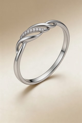 Anillo Life - Oro blanco y diamantes