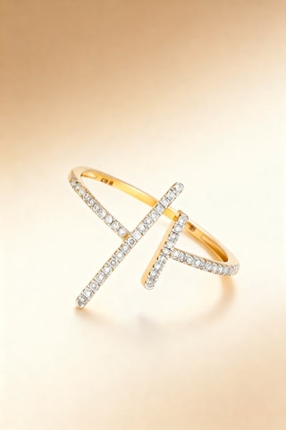 Anillo - Oro amarillo y diamantes