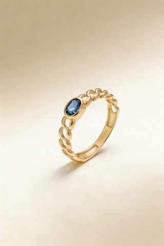 Anillo Luminita - Oro amarillo y topacio