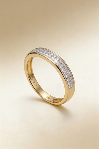 Anillo - Oro amarillo y diamantes