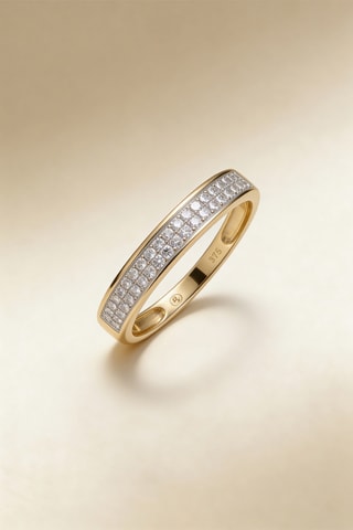 Anillo - Oro amarillo y diamantes