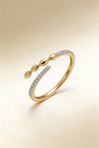 Anillo Shanna - Oro amarillo y diamantes