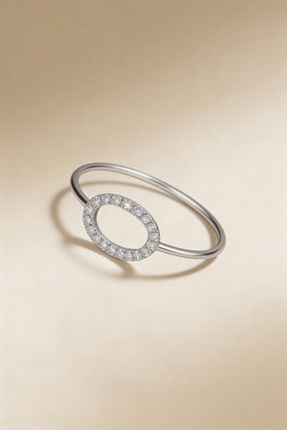 Anillo Eclipse -  Oro blanco y diamantes