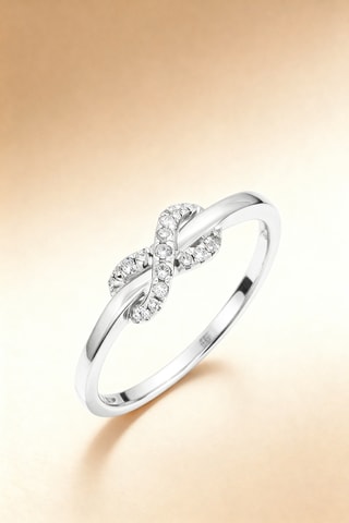 Anillo Brillant Infini - Oro blanco y diamantes