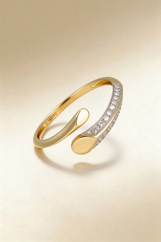 Anillo Aenor - Oro amarillo y diamantes