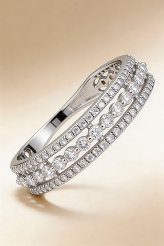 Anillo - Oro blanco y diamantes