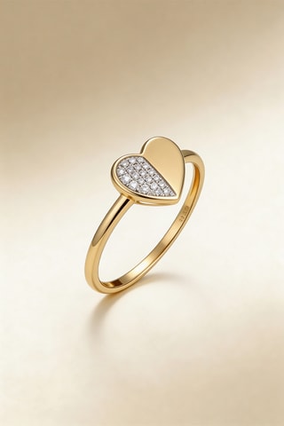 Anello Alvina - Oro giallo e diamanti - Muse