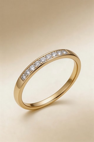 Alianza Romantic Love - Oro amarillo y diamantes