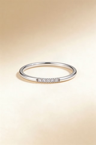 Alianza Humilité  - Oro blanco y diamantes