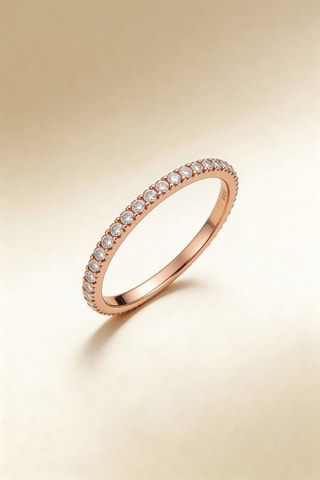 Alianza Belle - Oro rosa y diamantes